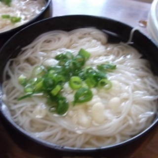 夏の余ったそうめんの活用♪にゅうめん